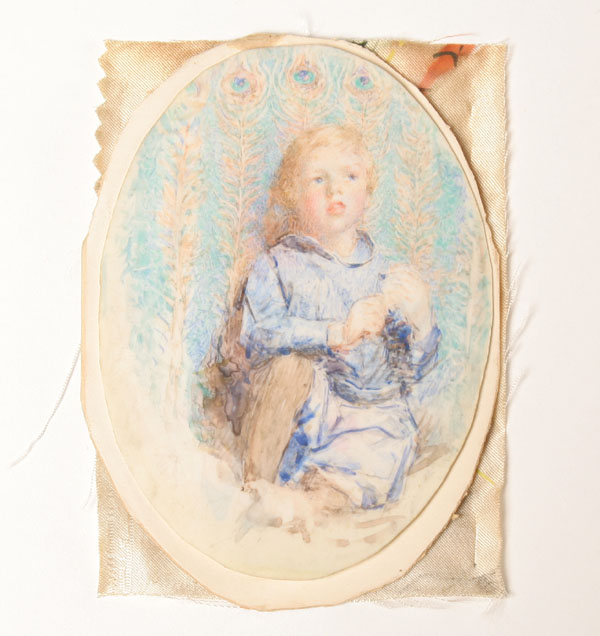 Miniature full body portrait of a