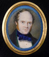 MINIATURE: GENTLEMAN, OVAL SUP