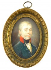 MINIATURE: GENTLEMAN, OVAL SUP