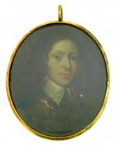 MINIATURE: GENTLEMAN, OVAL SUP