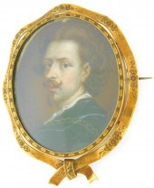 MINIATURE: GENTLEMAN WITH AUBU