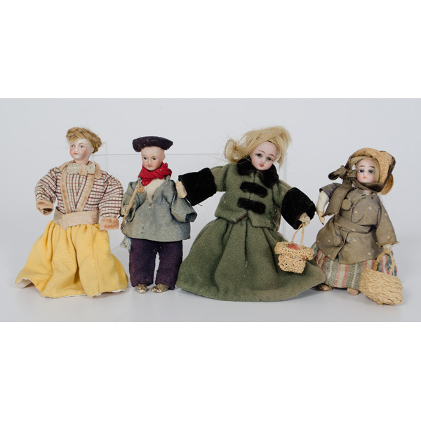 Miniature German Bisque Dolls
