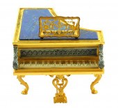 MINIATURE GILDED SILVER PIANO