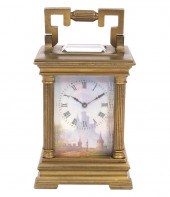 MINIATURE GILT BRASS & ENAMEL