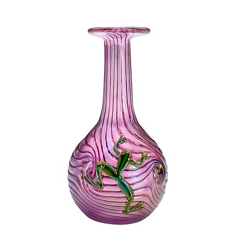 MINIATURE GLASS BUD VASE,
