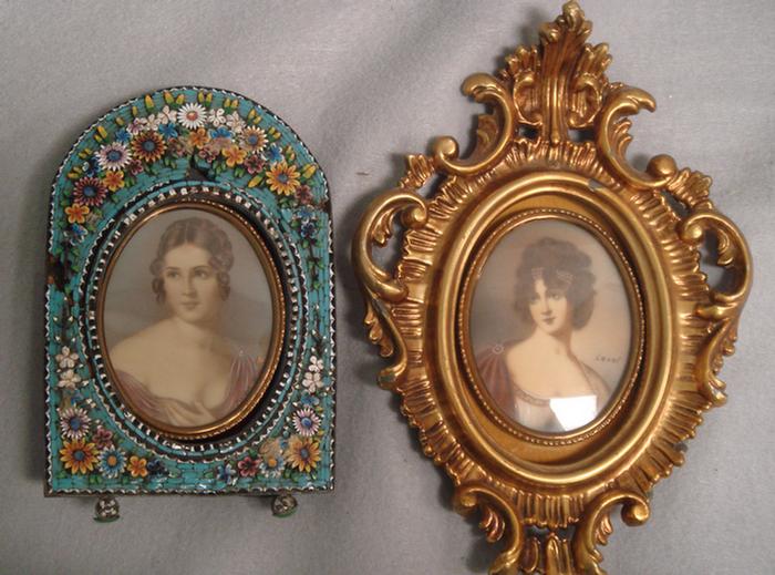 Miniature hand painted woman's