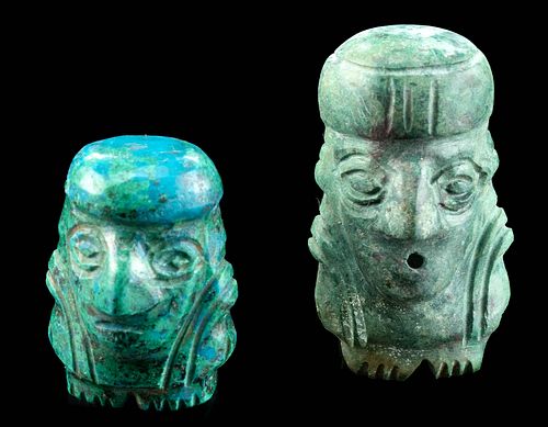 MINIATURE HUARI STONE FIGURAL
