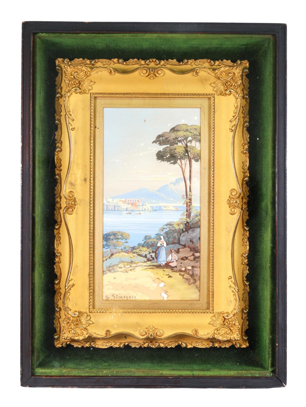 MINIATURE ITALIAN SCENIC PAINTING