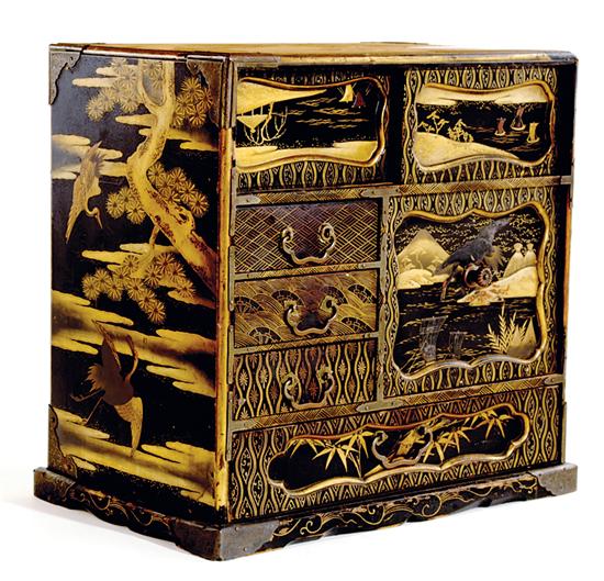 Miniature Japanese gilt and