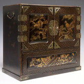 MINIATURE JAPANESE PARCEL GILT