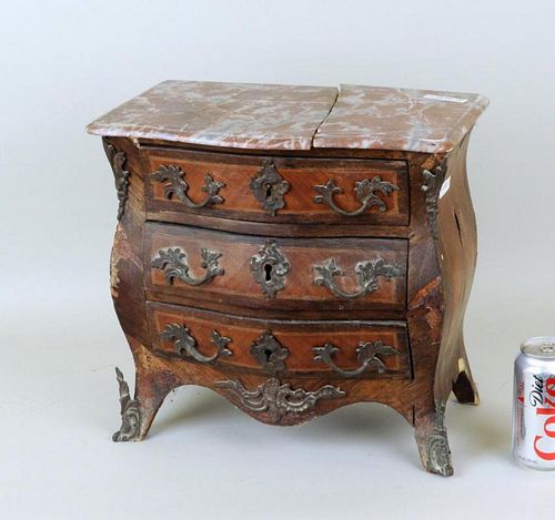 MINIATURE LOUIS XV STYLE VENEERED