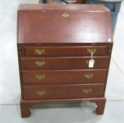Miniature mahogany fall front desk
