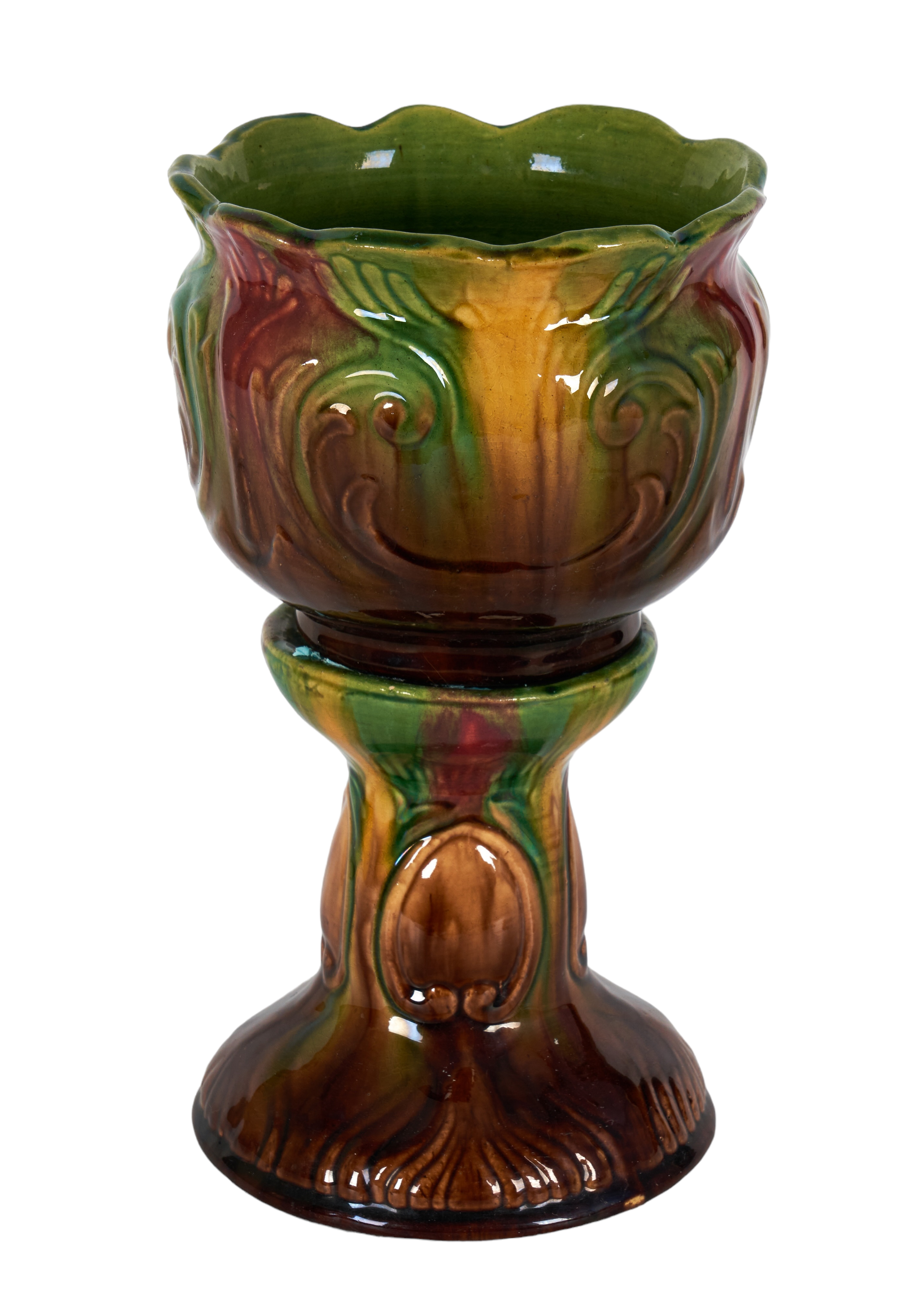 Miniature majolica jardiniere &