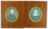 MINIATURE: MAN AND WOMAN, OVAL
