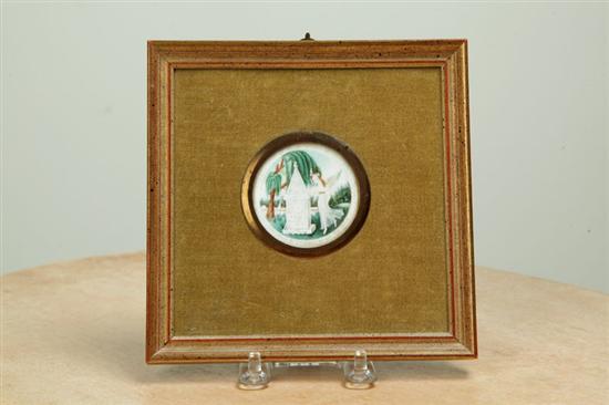 MINIATURE MOURNING PICTURE. 