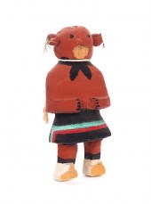 MINIATURE MUD HEAD KACHINAMeas
