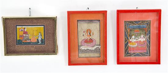 Miniature Mughal painted