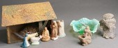 MINIATURE NATIVITY WITH SIX FI