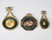 MINIATURE OBJECTSThree gilt me