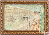 MINIATURE OIL ON ARTIST BOARD