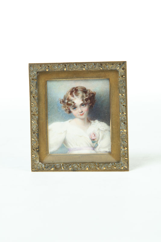 MINIATURE ON IVORY.  American 