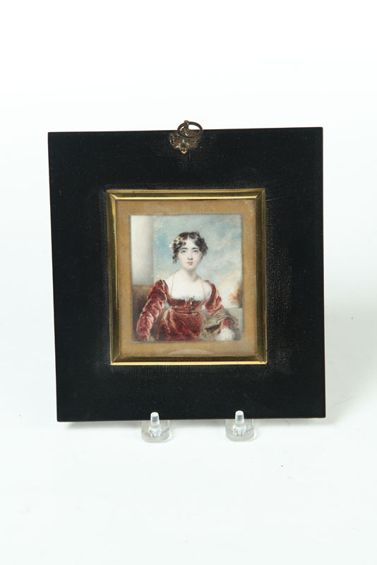 MINIATURE ON IVORY.  England  1st