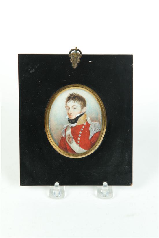 MINIATURE ON IVORY.  England  early