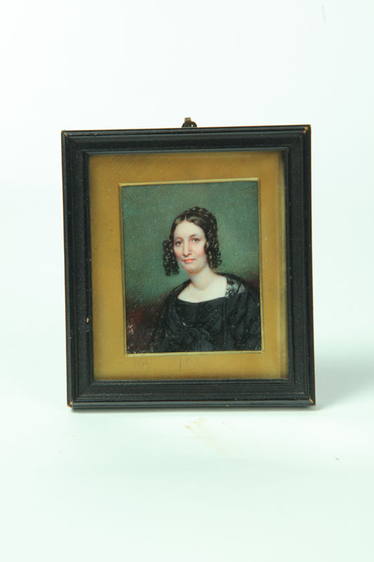 MINIATURE ON IVORY OF A WOMAN 