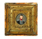 MINIATURE ON IVORY OF THE DUKE