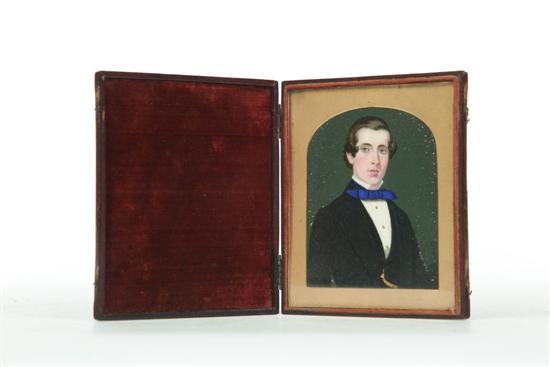 MINIATURE ON IVORY.  Probably