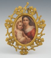 Miniature on Porcelain after R