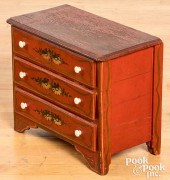 MINIATURE PAINTED COTTAGE DRES