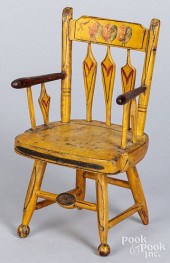 MINIATURE PAINTED PLANK SEAT D