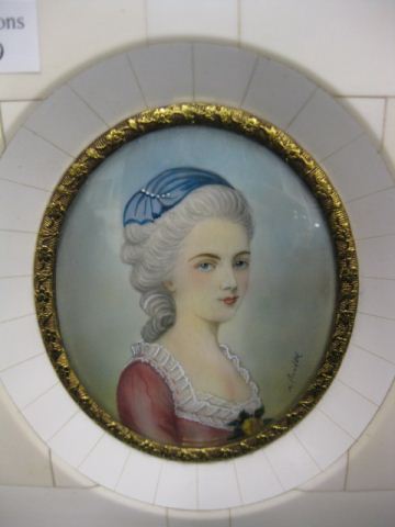 Miniature Painting on Ivory of