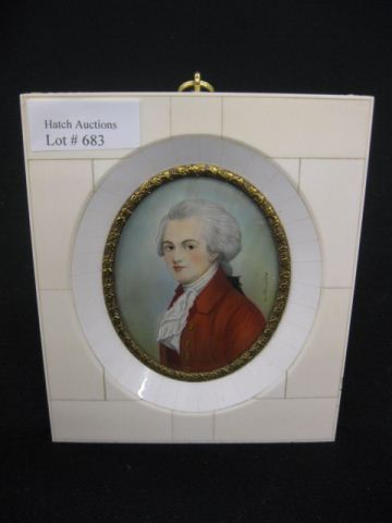 Miniature Painting on Ivory of