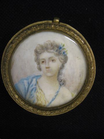 Miniature Painting on Ivory of a