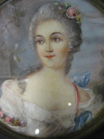 Miniature Painting on Ivory of a