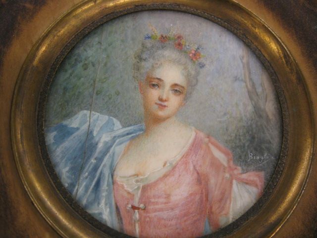 Miniature Painting on Ivory of