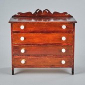 MINIATURE PINE CHEST OF DRAWER