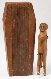 MINIATURE PINE SLIDE LID COFFI