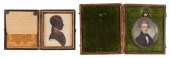 MINIATURE PORTRAIT AND A SILHO