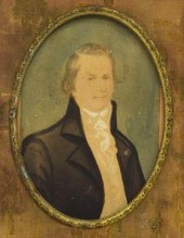 MINIATURE PORTRAIT MARQUIS LOU