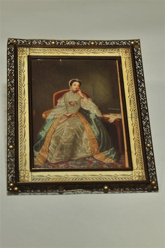MINIATURE PORTRAIT OF A WOMAN