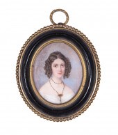 MINIATURE PORTRAIT OF A WOMAN