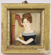 MINIATURE PORTRAIT OF A WOMAN