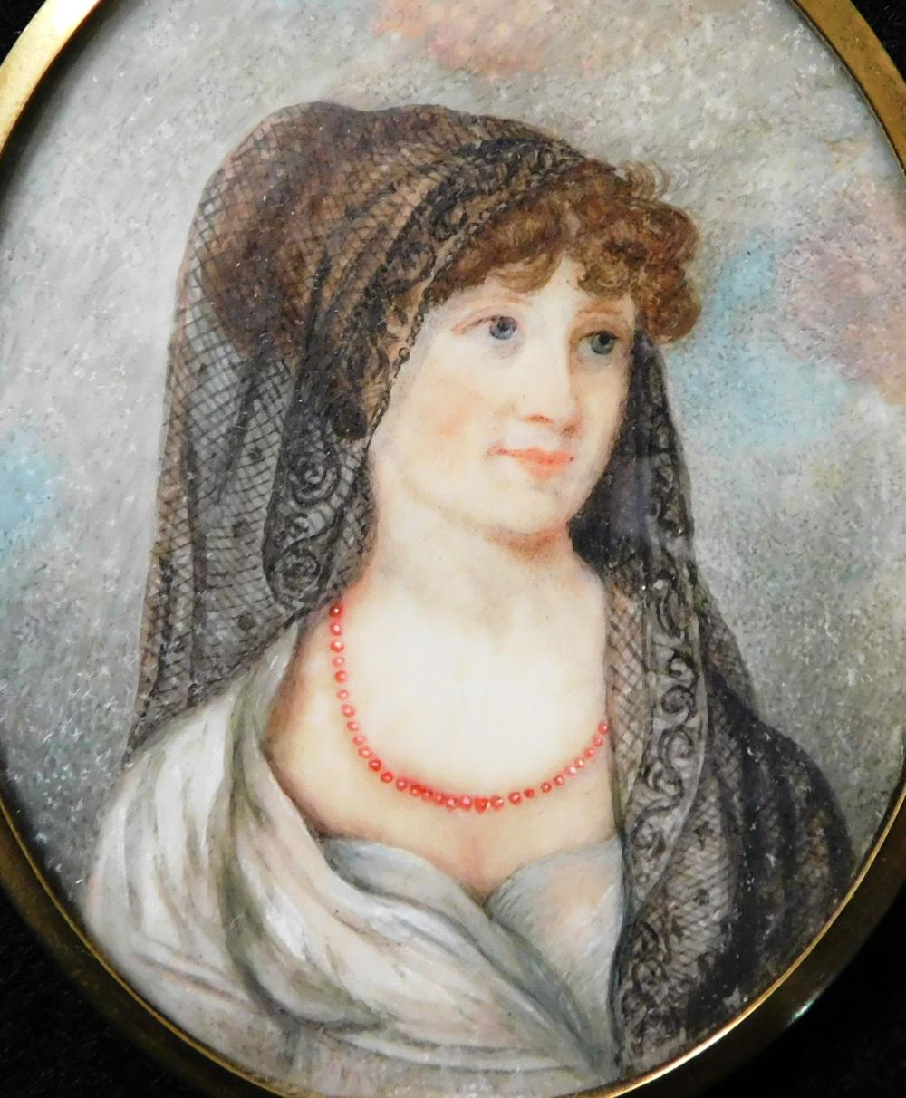 MINIATURE: PORTRAIT OF A WOMAN WITH