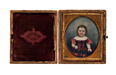Miniature portrait of child,