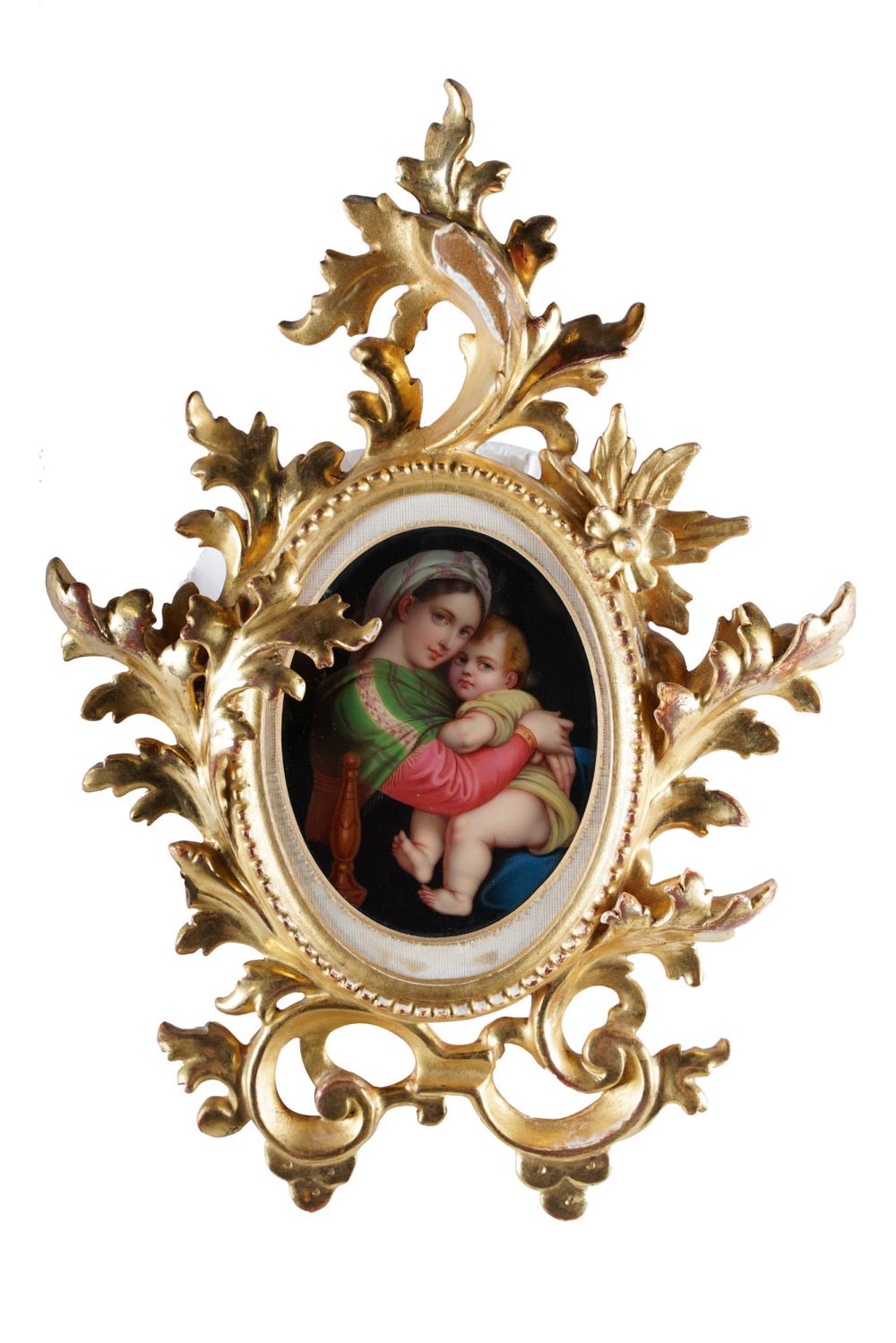 MINIATURE PORTRAIT OF MADONNA &
