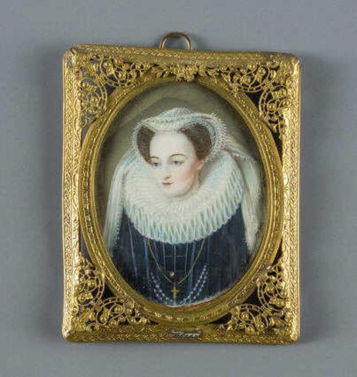 MINIATURE PORTRAIT OF MARY QUEEN OF