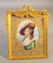Miniature portrait of Miss Bin